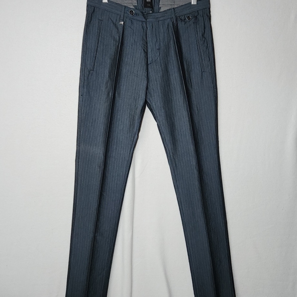 Hugo Boss "T-Rice2-3-W" Men's Striped Casual Pants US 30R New with tag